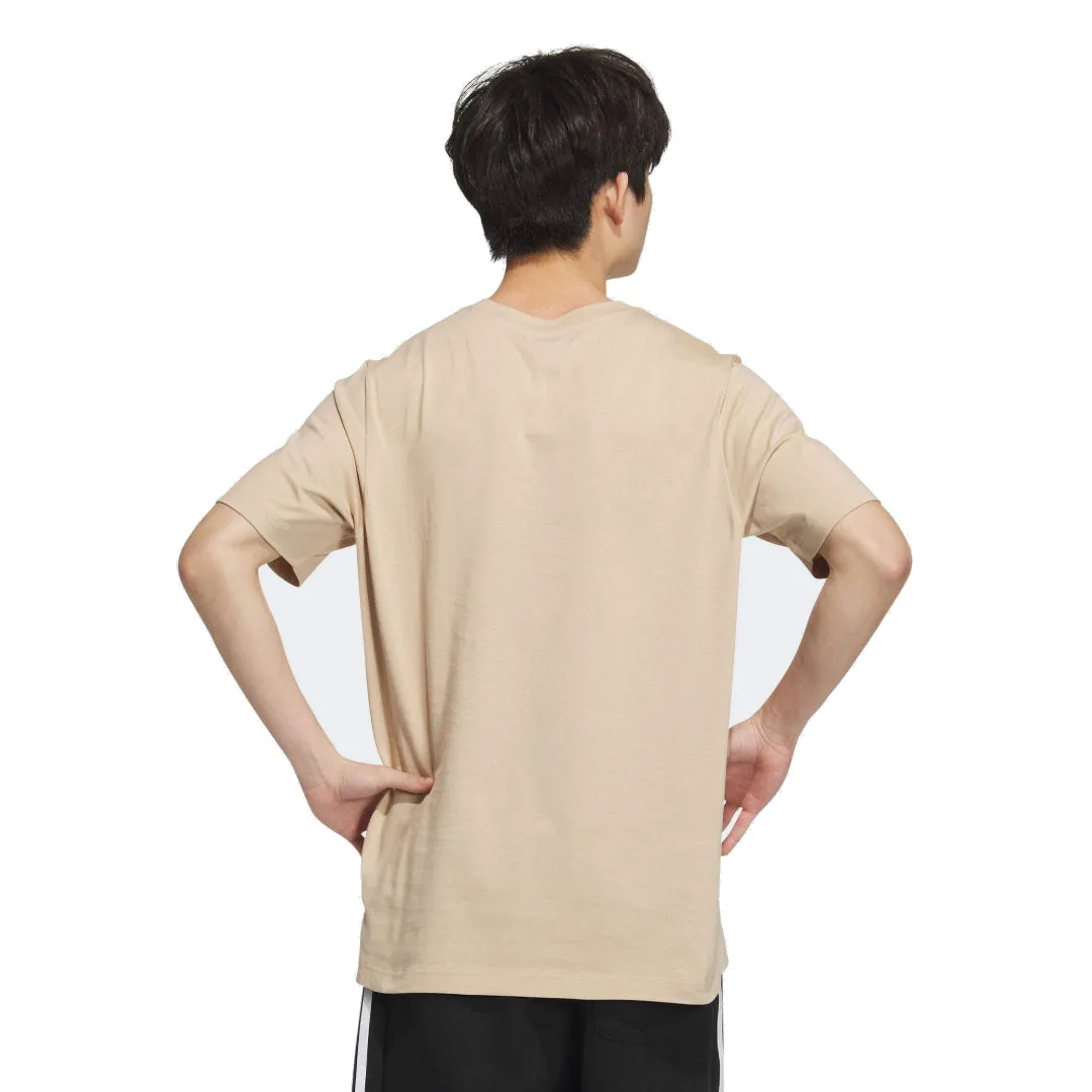 adidas Small Linear Logo T-Shirt 'Beige' JI9077 sold by KicksCrew product image thumbnail 2