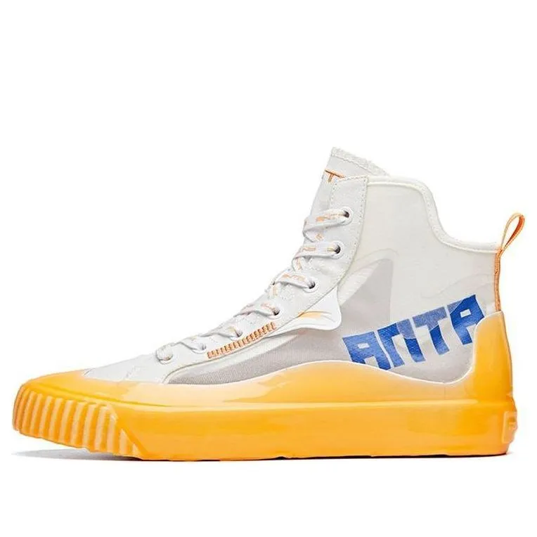 ANTA Canvas High 'White Yellow Blue' 112028656-4 sold by KicksCrew