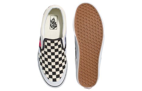 Vans Classic Slip-On 138 Sidestripe 'Black Checkerboard' VN000BW3BKC sold by KicksCrew