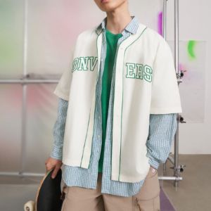 Converse Baseball Jersey Shirt 'White' 10027220-A01 sold by KicksCrew