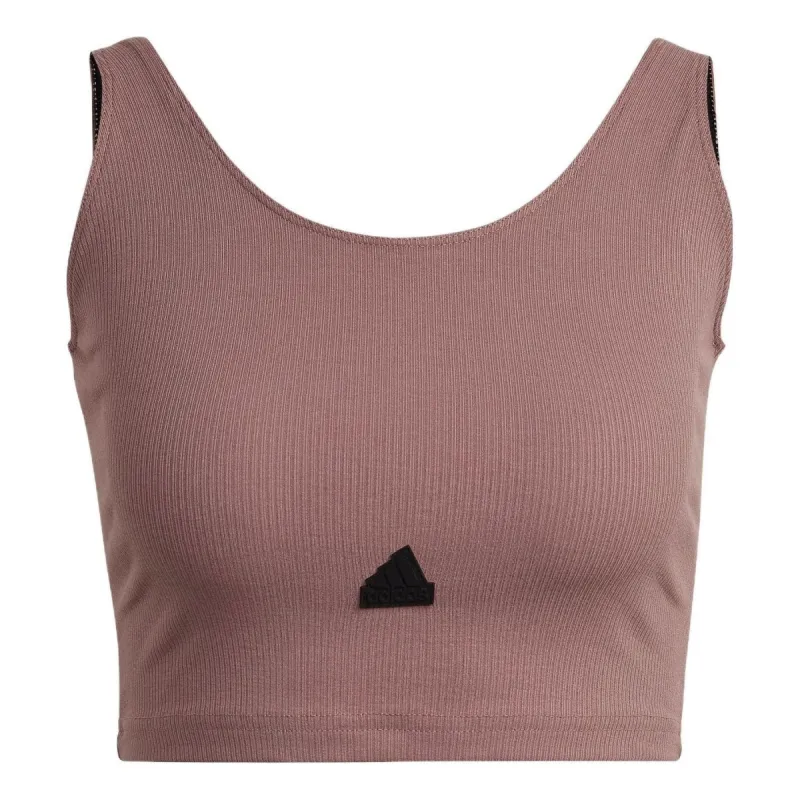 (WMNS) adidas Rib Cropped Top 'Purple' HG4366 sold by KicksCrew