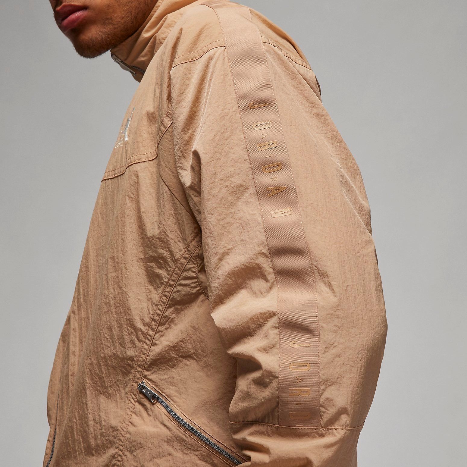 Air Jordan Essentials Warm-Up Jacket 'Hemp' FB7294-200 sold by KicksCrew product image thumbnail 3