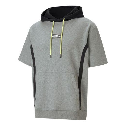 Puma Franchise Short Sleeve Hoodie 'Grey' 530507-03 sold by KicksCrew