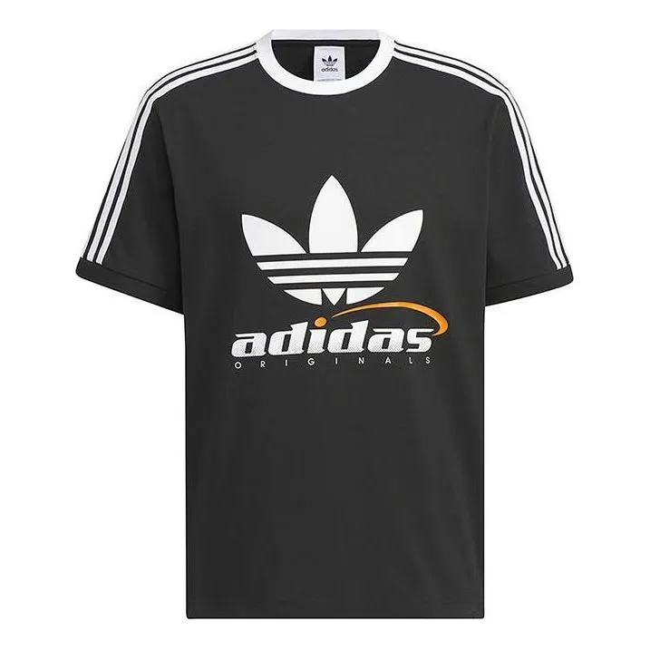 adidas Trefoil Logo Play Soccer Graphic T-shirt 'Black White' IW6309 sold by KicksCrew