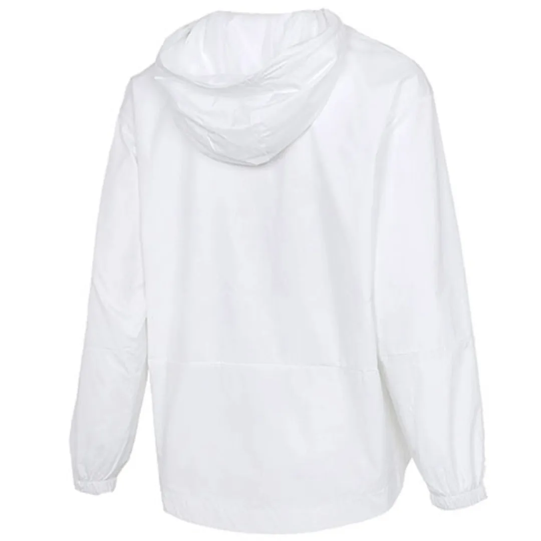 (WMNS) adidas Essentials Oversize Logo Windbreaker Asia Sizing 'White Black' GL0647 sold by KicksCrew product image thumbnail 2