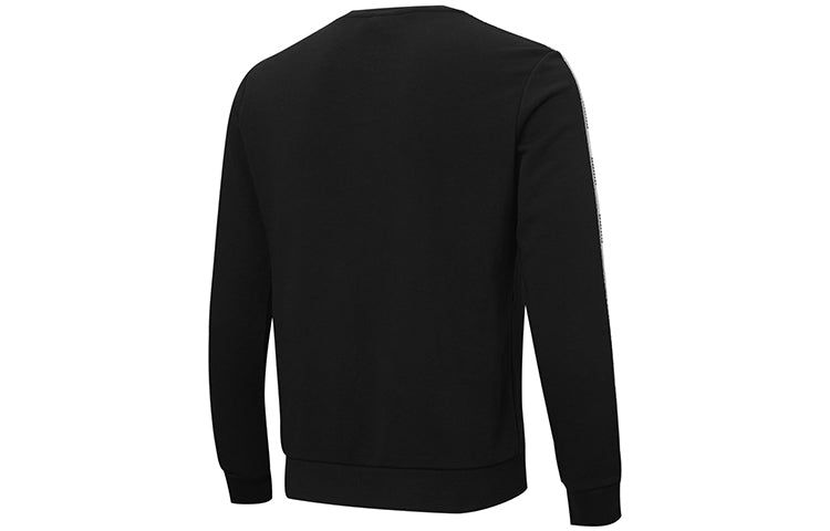 Puma Logo Tape Sweatshirt 'Black White' 587028-01 sold by KicksCrew product image thumbnail 2