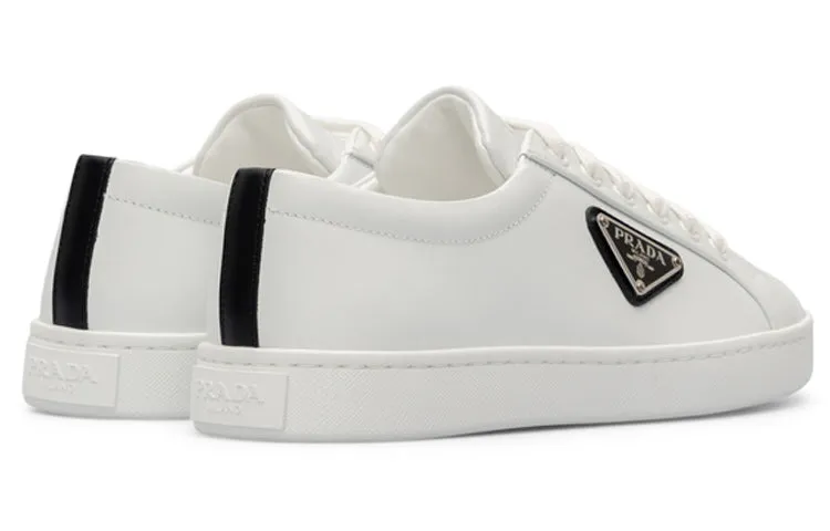 (WMNS) PRADA Leather Sneakers 'White' 1E941M_3F0E_F0964 sold by KicksCrew product image thumbnail 4