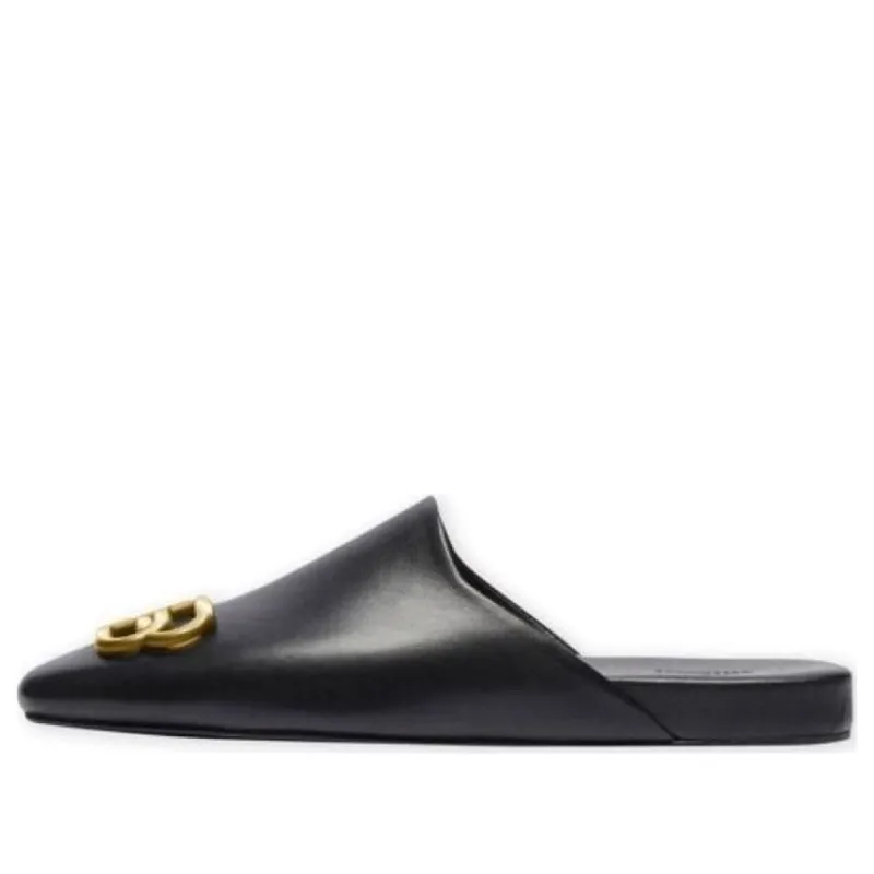 (WMNS) Balenciaga Sandals 'Black and Medal Logo' 590935WA72C1000 sold by KicksCrew