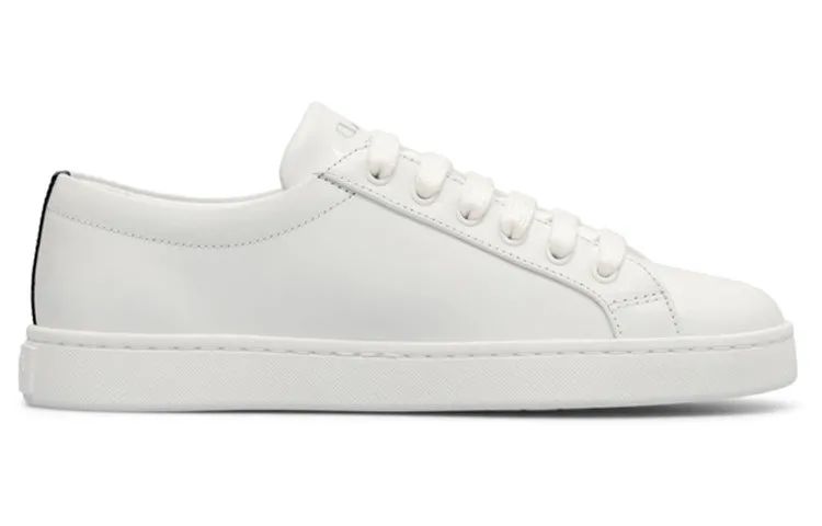 (WMNS) PRADA Leather Sneakers 'White' 1E941M_3F0E_F0964 sold by KicksCrew product image thumbnail 2