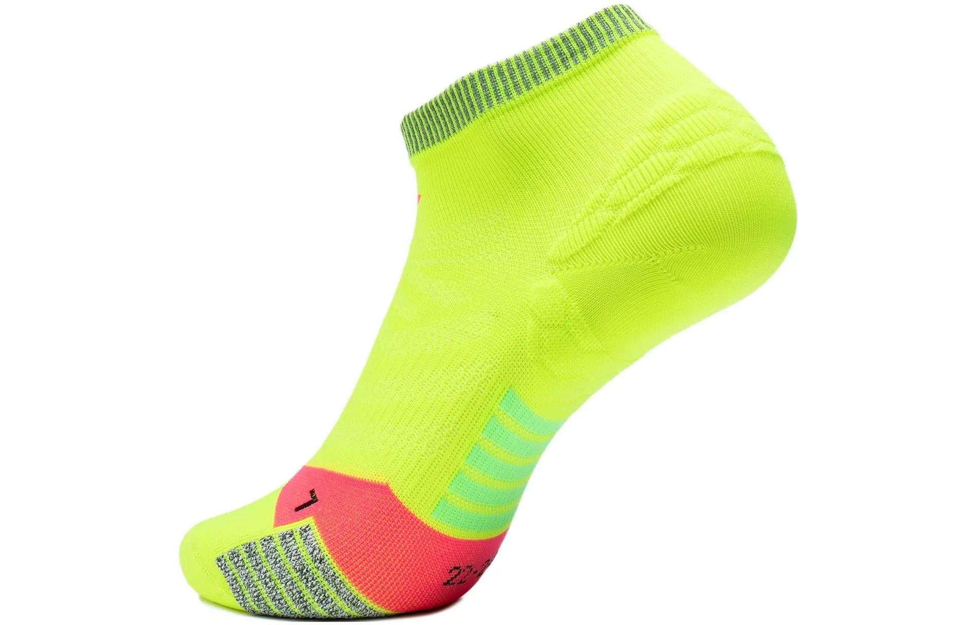 Li-Ning Running Short Socks 'Neon Yellow' AWST101-3 sold by KicksCrew product image thumbnail 2