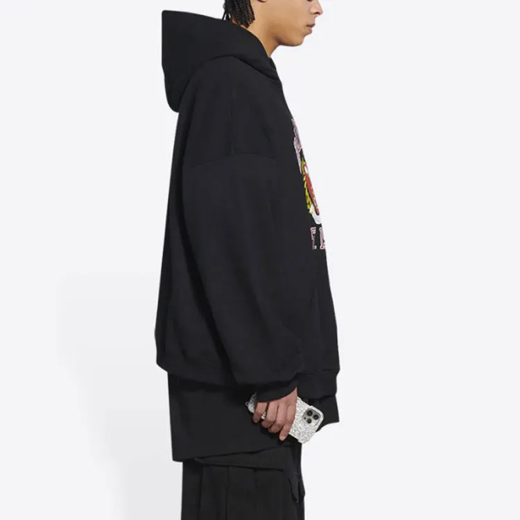Balenciaga Est. 1917 College Logo Print Hoodie Wide Fit 'Black' 674986TLV901076 sold by KicksCrew product image thumbnail 5