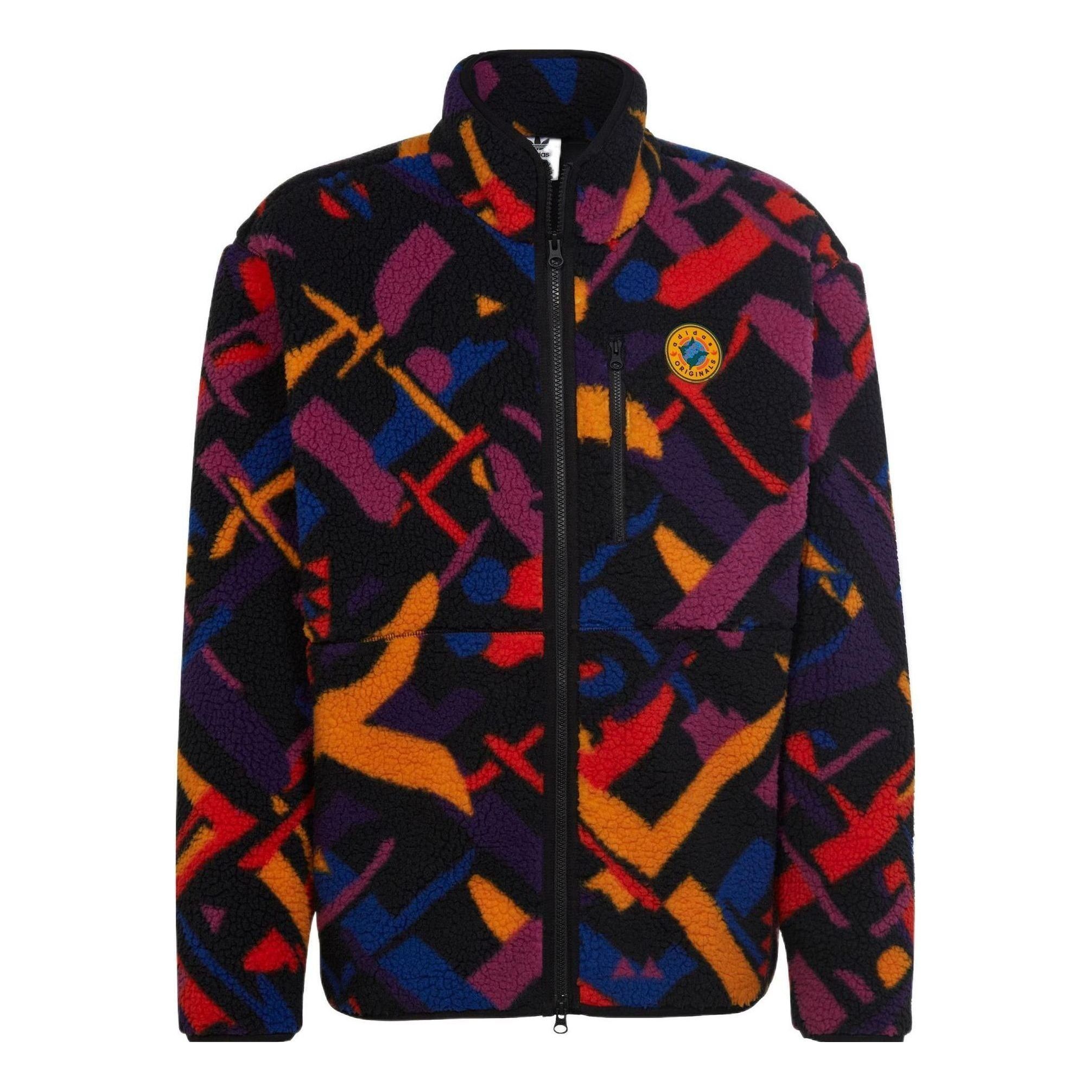 adidas originals Wander Hour Full-Zip Printed Fleece Jacket 'Multicolor' II8478 sold by KicksCrew
