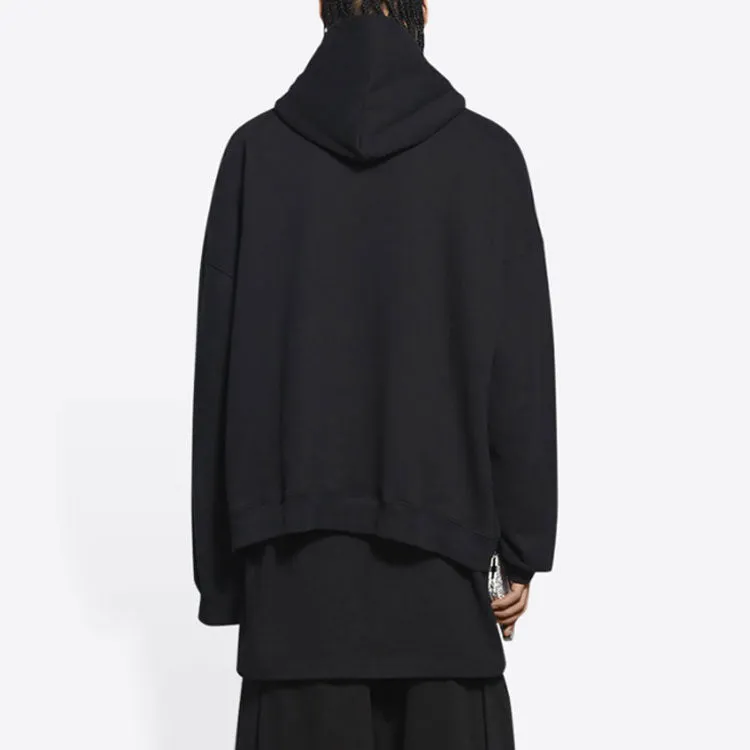 Balenciaga Est. 1917 College Logo Print Hoodie Wide Fit 'Black' 674986TLV901076 sold by KicksCrew product image thumbnail 4