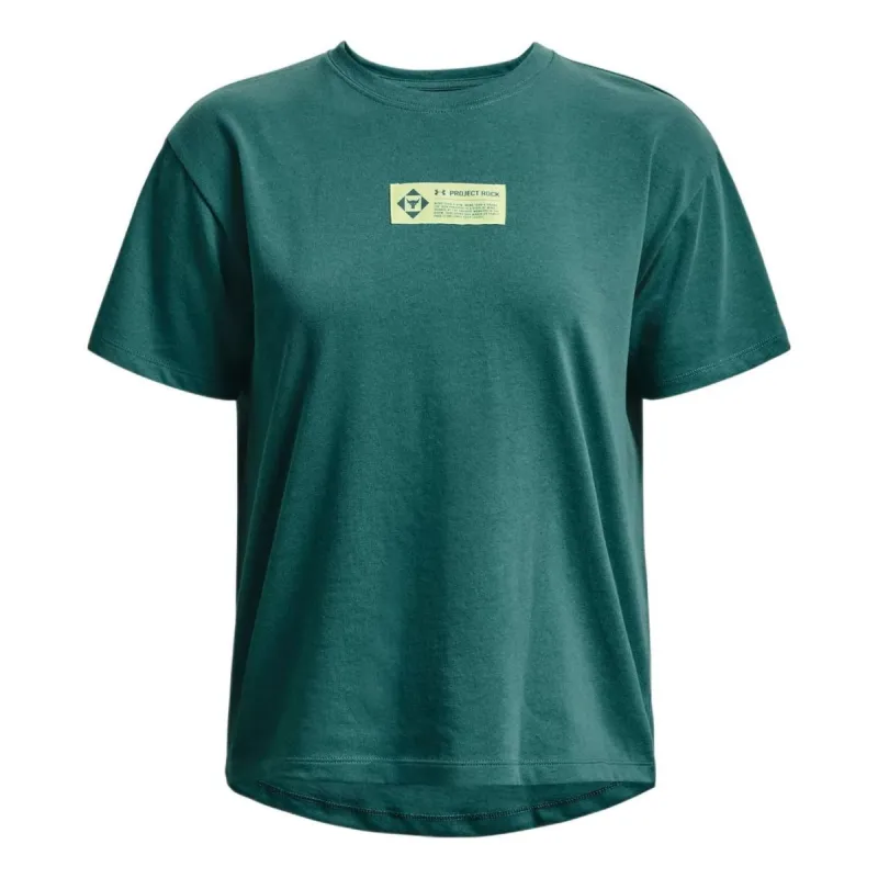 (WMNS) Under Armour Project Rock Globe T-shirt 'Coastal Teal' 1376917-722 sold by KicksCrew