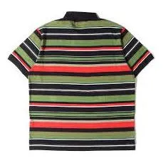 Supreme Multi Stripe Polo Shirt 'Black Green Red' SUP-SS23