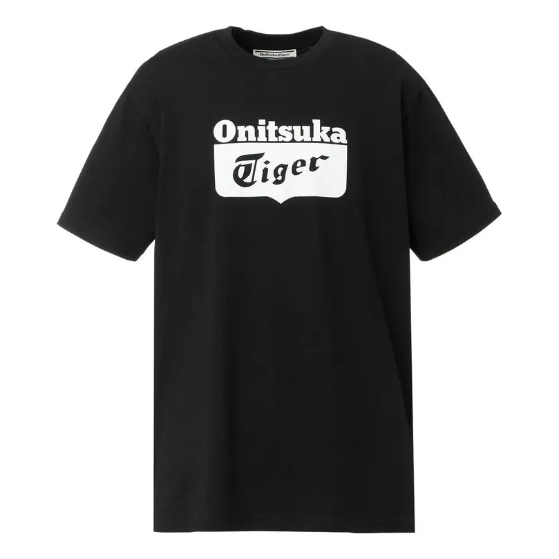 Onitsuka Tiger Logo T-Shirt 'Black White' 2183B173-002 sold by KicksCrew