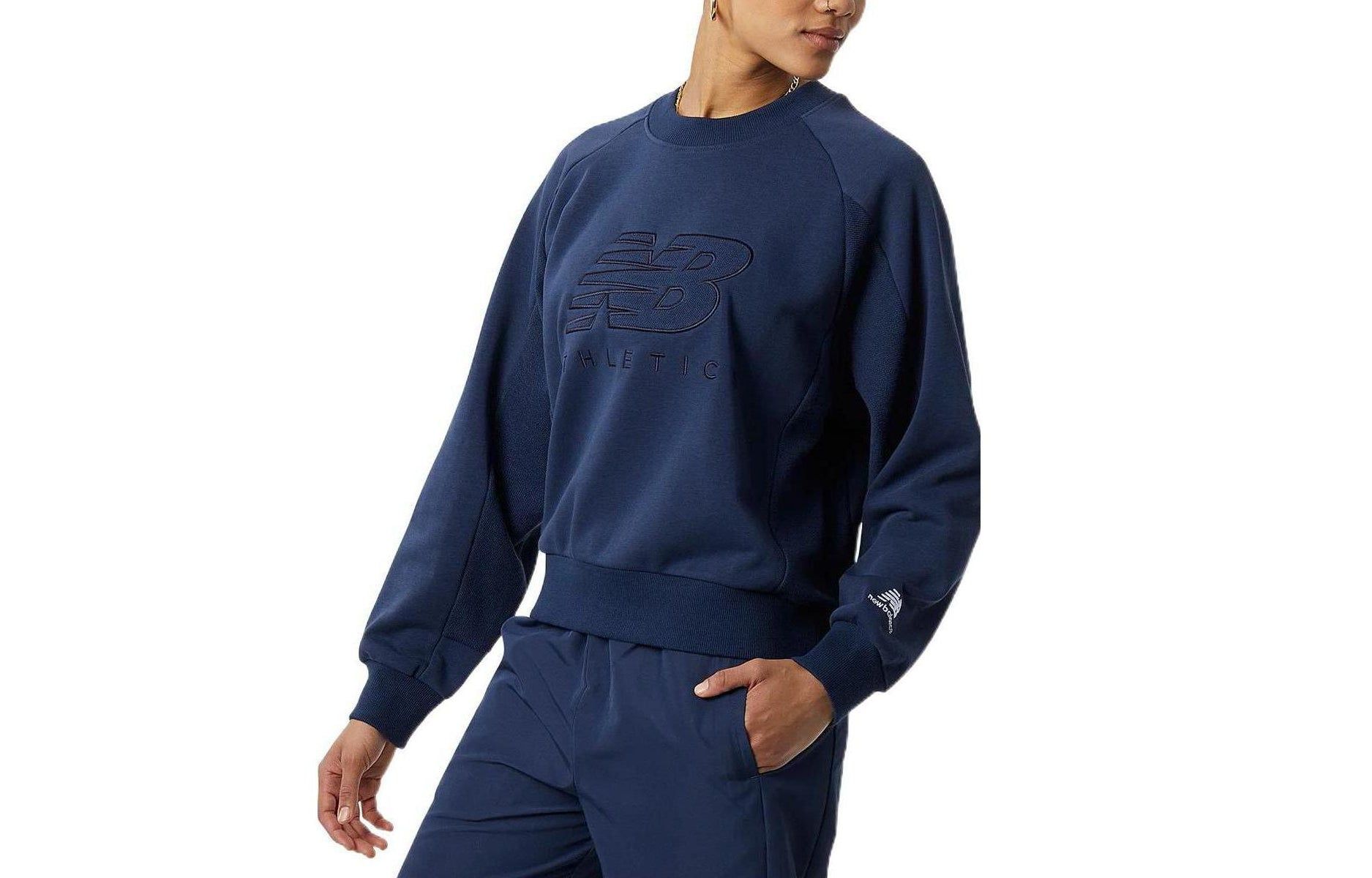 (WMNS) New Balance Athletics Sweat Crew 'Natural Indigo' WT23501-NGO sold by KicksCrew product image thumbnail 3