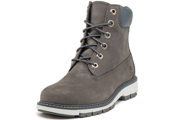 (WMNS) Timberland Lucia Way 6 Inch Waterproof Wide Fit Boots 'Medium Grey Nubuck' A2KUGW sold by KicksCrew product image thumbnail 3