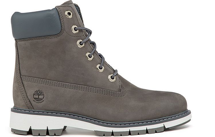 (WMNS) Timberland Lucia Way 6 Inch Waterproof Wide Fit Boots 'Medium Grey Nubuck' A2KUGW sold by KicksCrew product image thumbnail 2