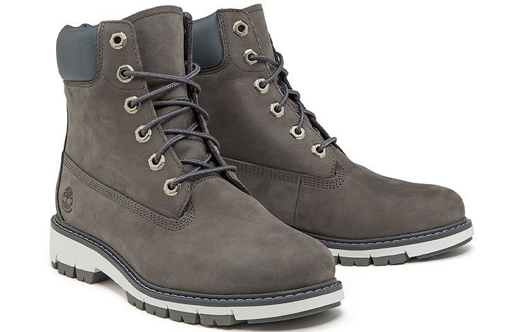 (WMNS) Timberland Lucia Way 6 Inch Waterproof Wide Fit Boots 'Medium Grey Nubuck' A2KUGW sold by KicksCrew product image thumbnail 4