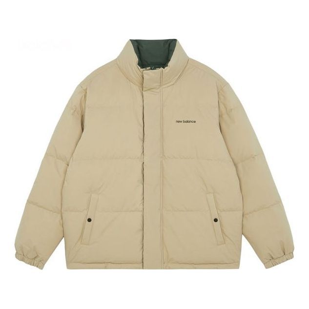 New Balance Warm and Windproof Sports Down Jacket 'Beige Grey' AMJ14306-BEI sold by KicksCrew