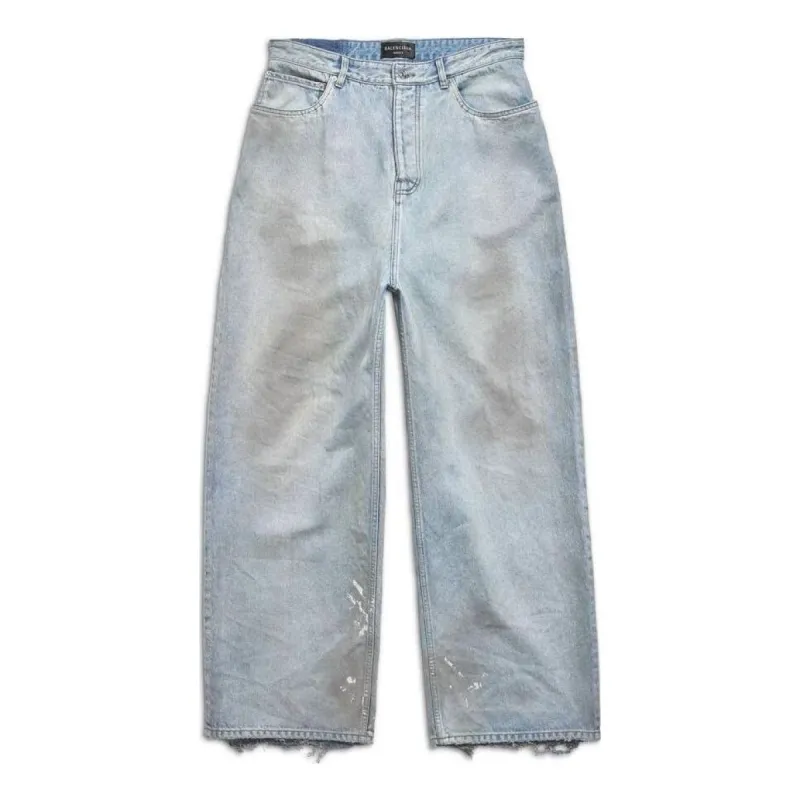 Balenciaga Baggy Pants 'Blue' 745213TDW144016 sold by KicksCrew