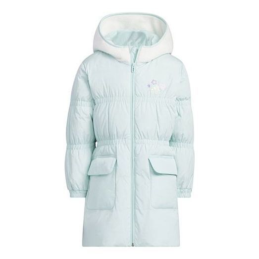 (PS) adidas Originals Hooded Long Down Jacket 'Green' IQ1362 sold by KicksCrew