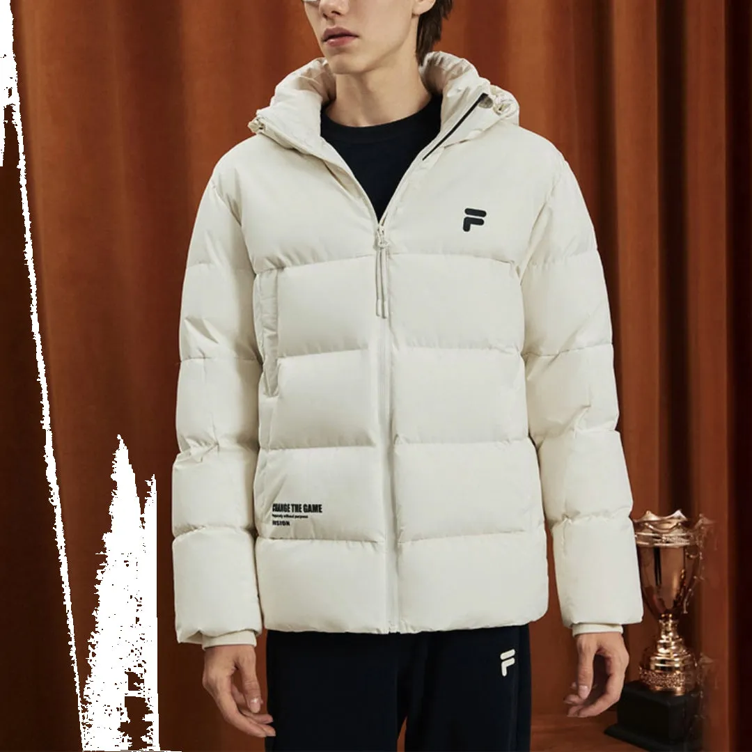 FILA FUSION Hooded Down Jacket 'White' T11M341903A-GY sold by KicksCrew product image thumbnail 2