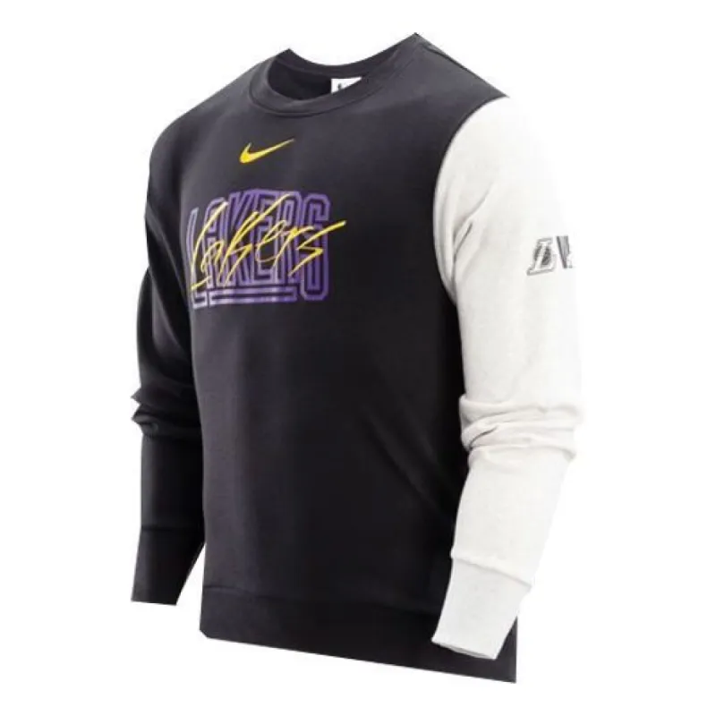 Nike NBA Lakers Courside long sleeves 'Black White' DR9334-010 sold by KicksCrew