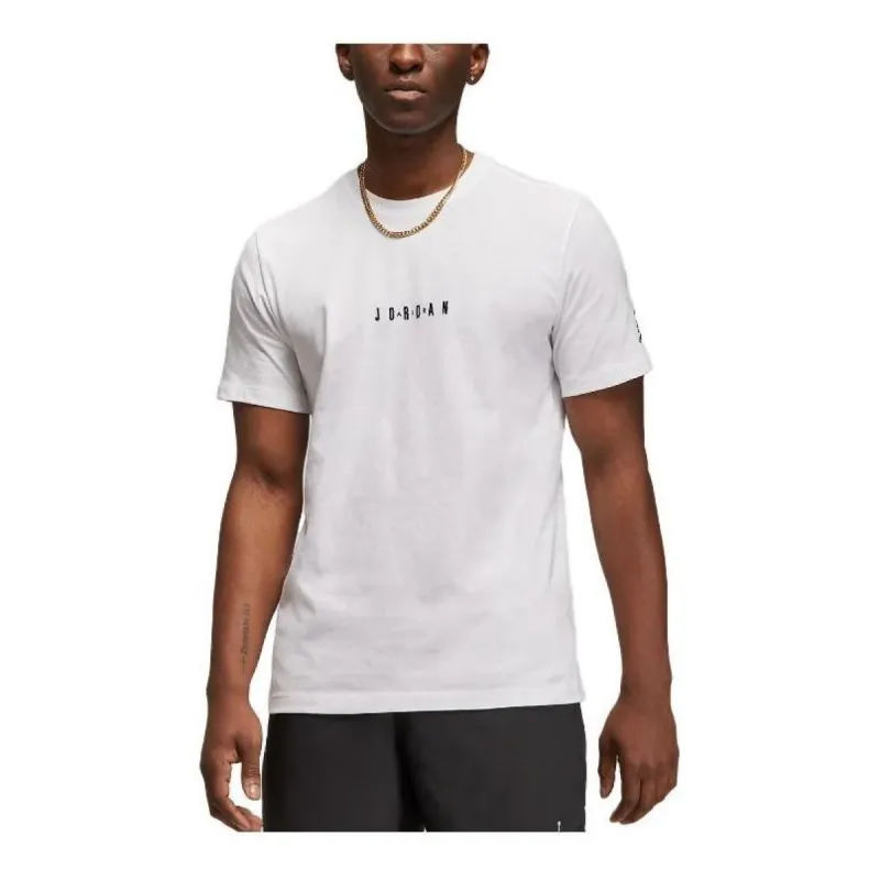 Air Jordan Word mark T-Shirt 'White' DM3182-100 sold by KicksCrew