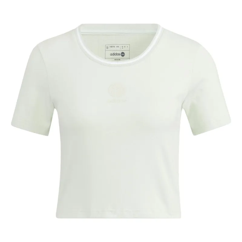 (WMNS) Adidas Adult Female Basketball T-Shirt 'White' HM1986 sold by KicksCrew