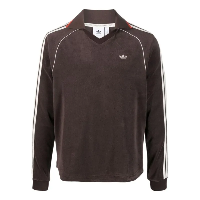 adidas originals x Wales Bonner Long Sleeve Towel Shirt 'Brown' IB3251 sold by KicksCrew
