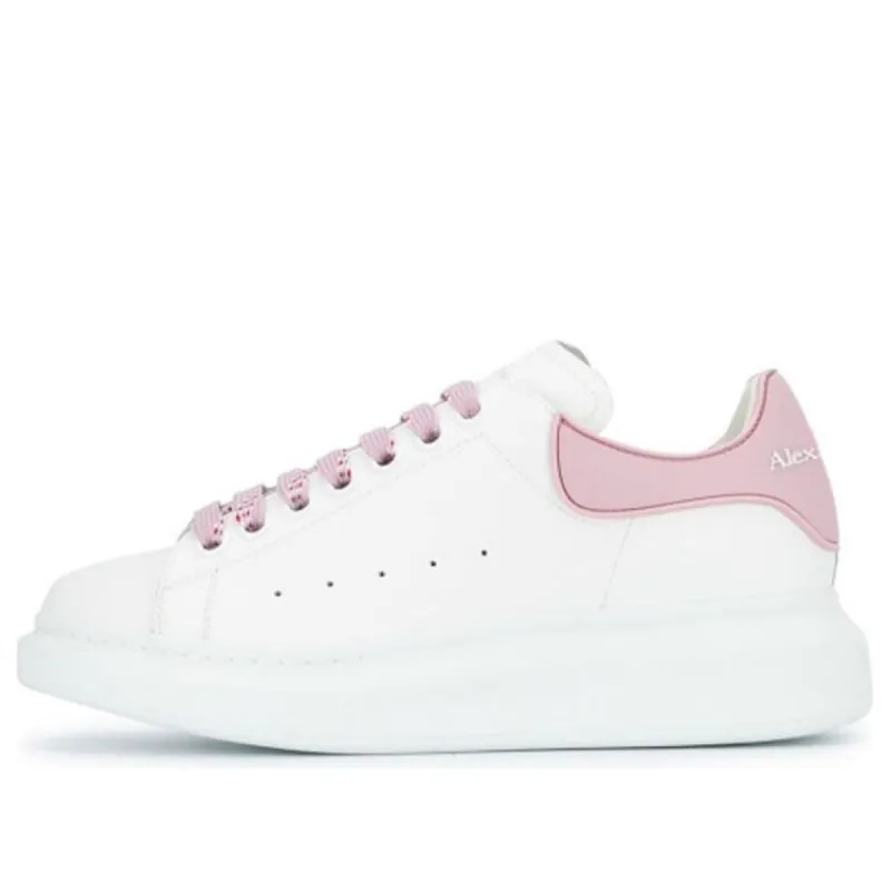 (WMNS) Alexander McQueen Oversized Sneaker 'White Pink' 621056WHXMT9377 sold by KicksCrew