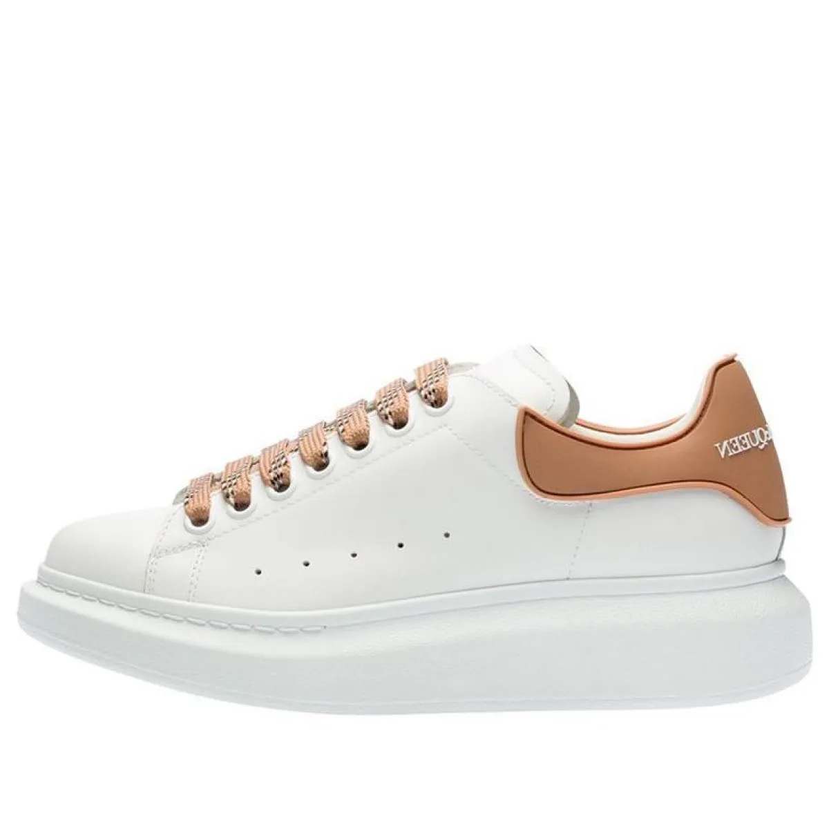 2025年新作アイテムが続々登場 WMNS) Alexander McQueen Oversized Sneaker 'White Copper 美容液