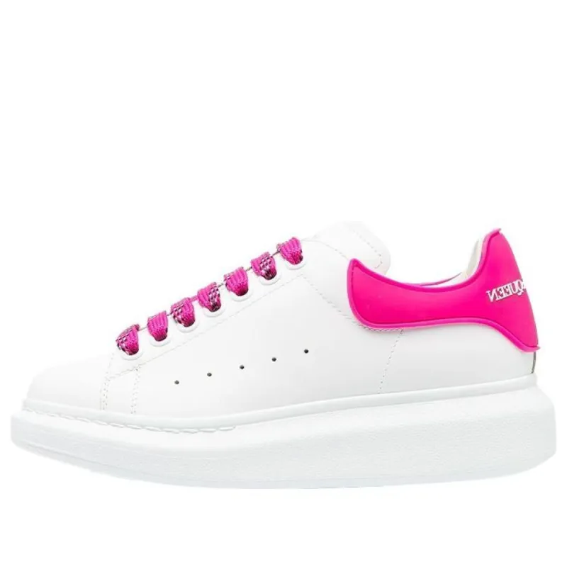(WMNS) Alexander McQueen Oversized Sneaker 'White Shock Pink' 621056WHXMT9375 sold by KicksCrew