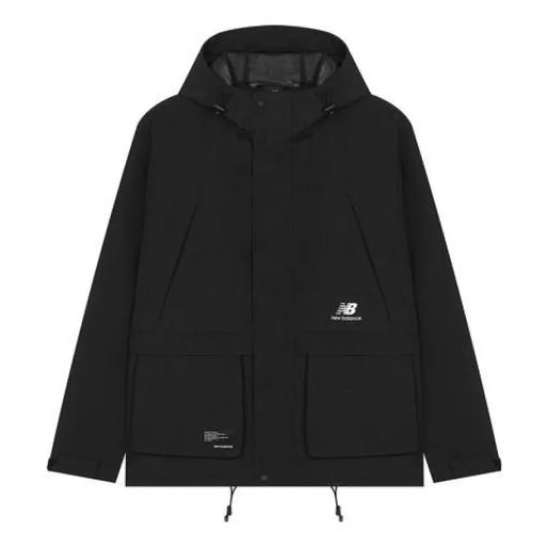 New Balance Woven Hooded Jacket 'Black' AMJ23320-BK sold by KicksCrew