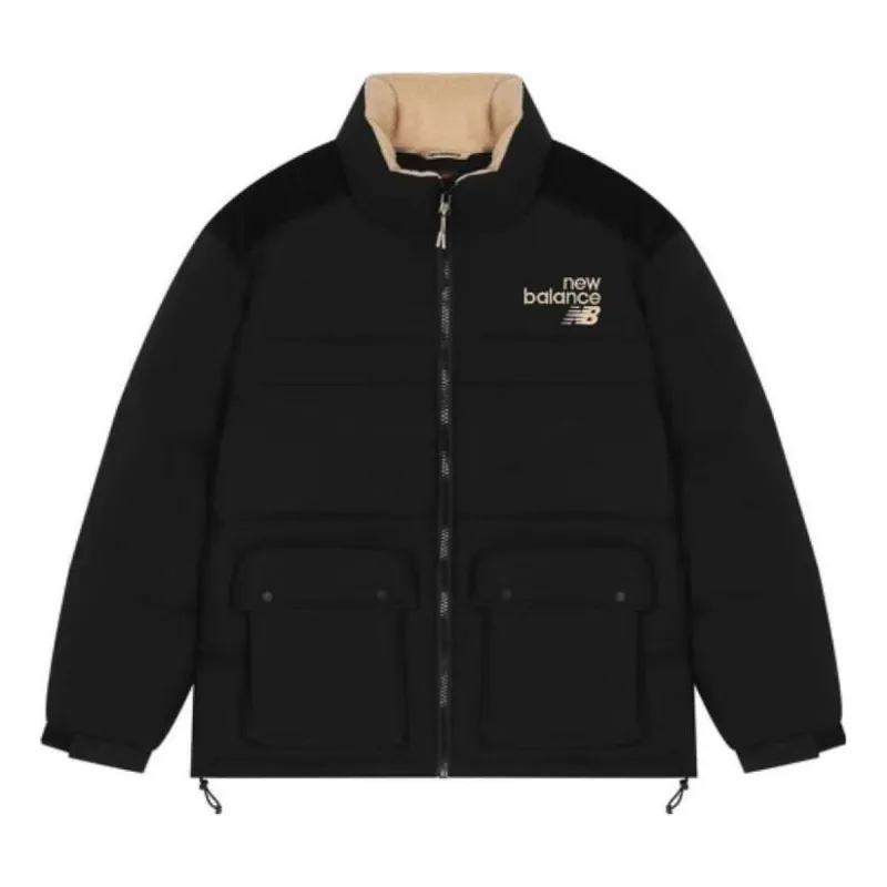 New Balance Winter Down Jacket 'Black Beige' AMJ24353-BK sold by KicksCrew