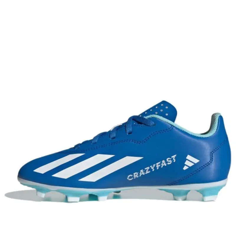(GS) adidas X Crazyfast.4 Flexible Ground Soccer Cleats 'Blue' IE1587 sold by KicksCrew