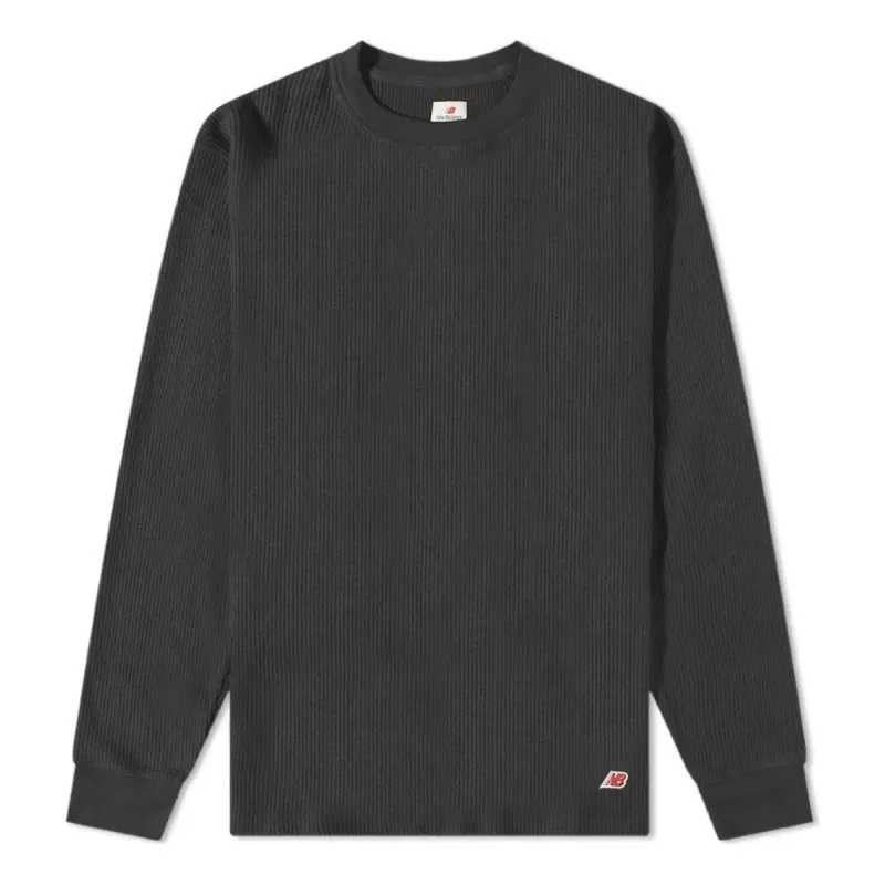 New Balance Made in USA Long Sleeve Thermal T-Shirt 'Black' MT23546-BK sold by KicksCrew