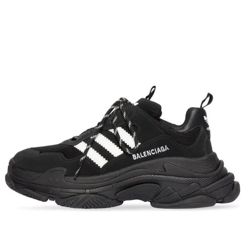 (WMNS) Adidas x Balenciaga Triple S Sneaker 'Black' 712764W2ZB21090 sold by KicksCrew