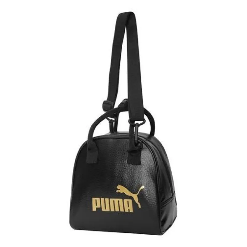 (WMNS) Puma Core Up Bowling Hand Bag 'Black Gold' 07832801 sold by KicksCrew