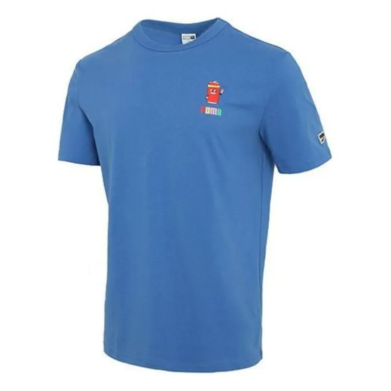 Puma Downtown Graphic T-Shirt 'Blue' 531335-13 sold by KicksCrew