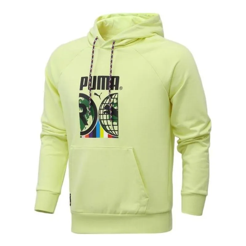 Puma Casual Graphic Hoodie 'Green Black' 531329-40 sold by KicksCrew