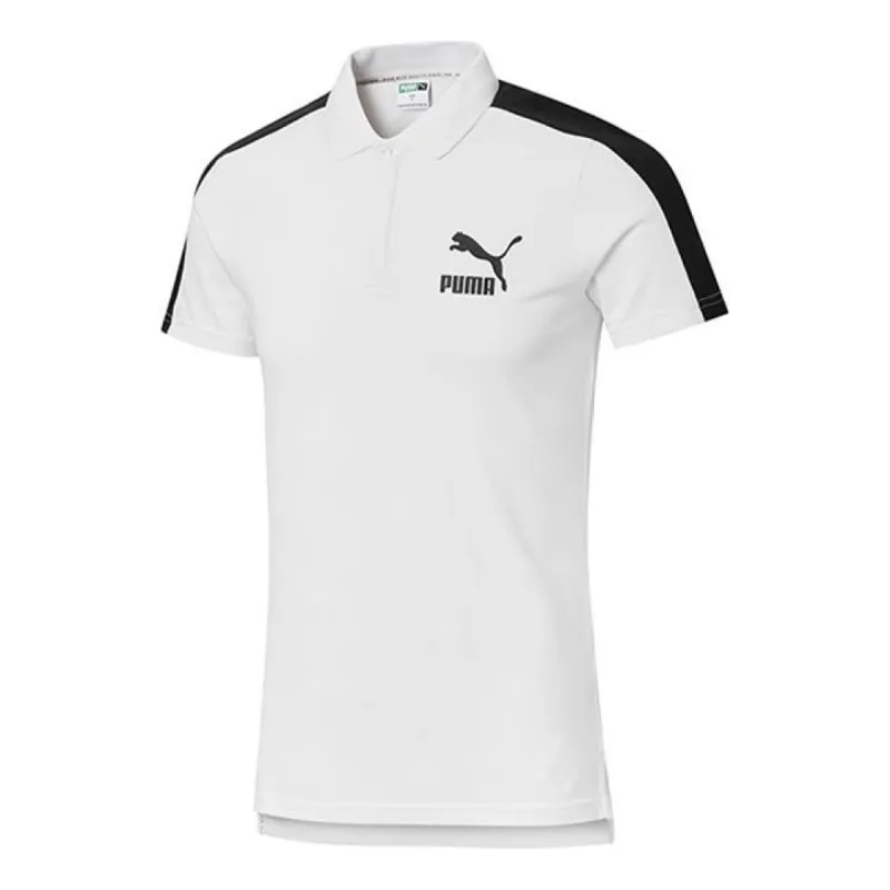 Puma Iconic T7 Polo Shirt 'White' 530015-02 sold by KicksCrew