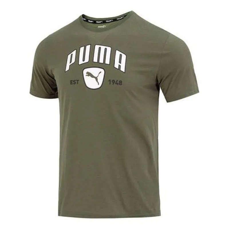 Puma Performance Training Graphic Tee 'Olivegreen' 523743-73 sold by KicksCrew