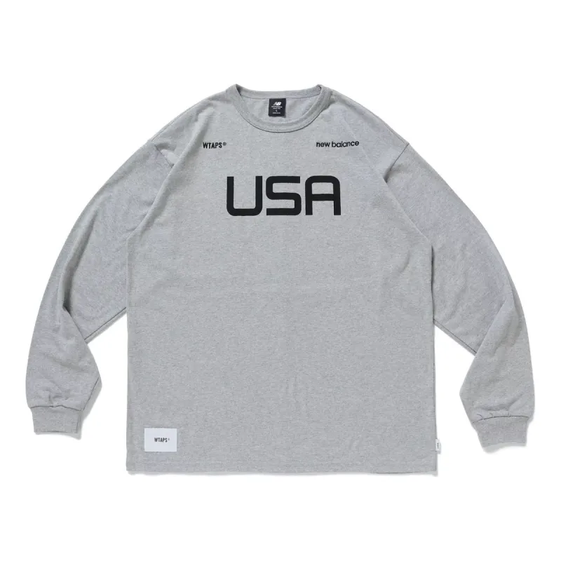 New Balance x WTAPS Long Sleeve TC Jersey T-Shirt 'Athletic Grey' MT01606-AG sold by KicksCrew