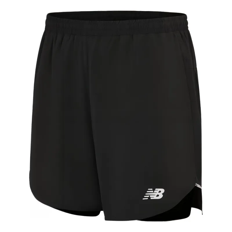 New Balance Q Speed 6 Inch 2-in-1 Short 'Black' MS33282-BK sold by KicksCrew