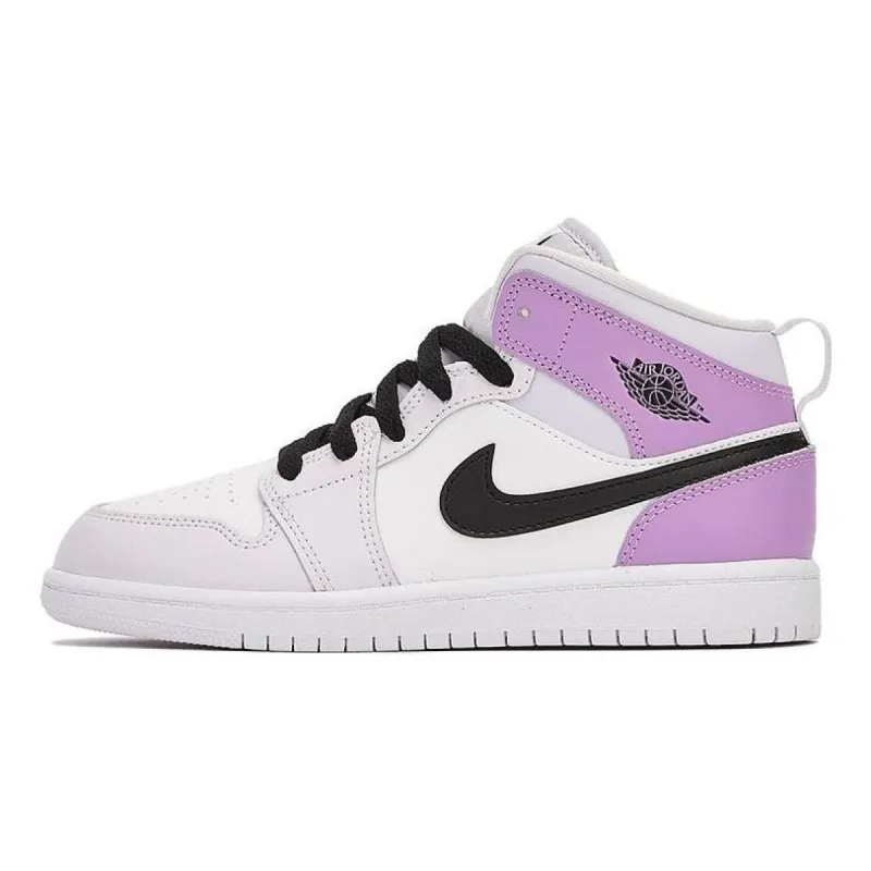 (PS) Air Jordan 1 Mid 'Barely Grape' DQ8424-501 sold by KicksCrew
