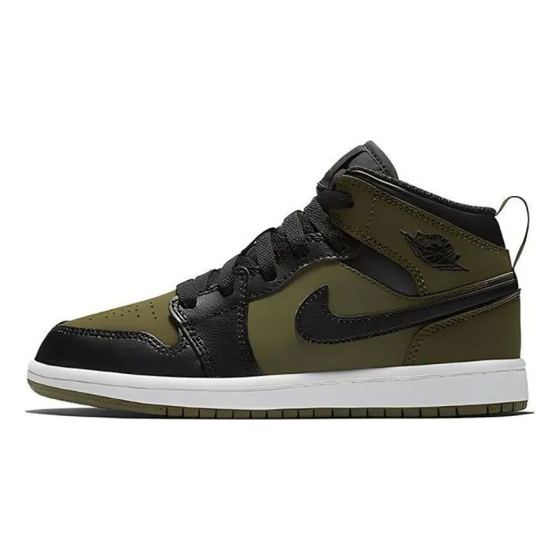 (PS) Air Jordan 1 Mid 'Olive Canvas' 640734-301 sold by KicksCrew