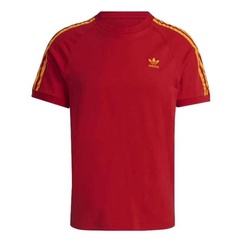 adidas originals 3-Stripes Tee 'Red' HK7419 sold by KicksCrew